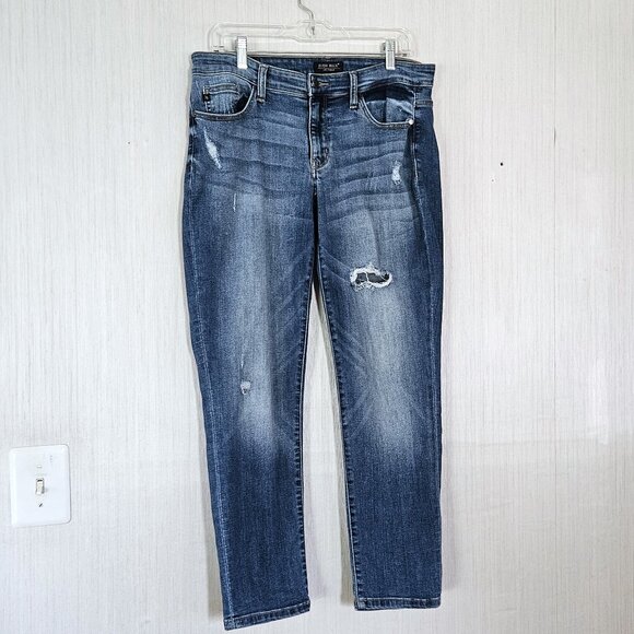 Judy Blue Denim - Judy Blue Boyfriend Fit Distressed Jeans Med Wash - sz 11/30 - EUC
